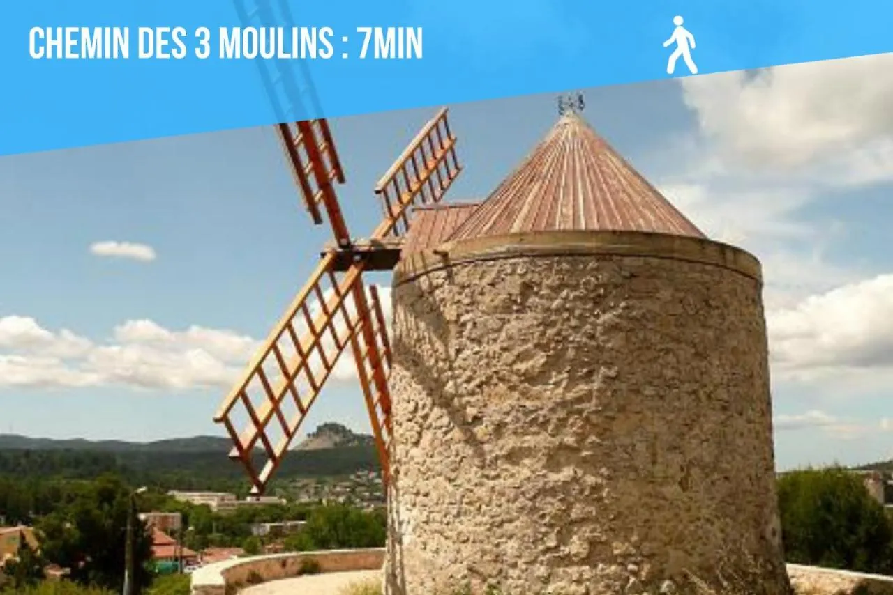 Mont Ventoux - Terrasse - Vue Degagee - Linge De Qualite - Fibre - Confort Gardanne