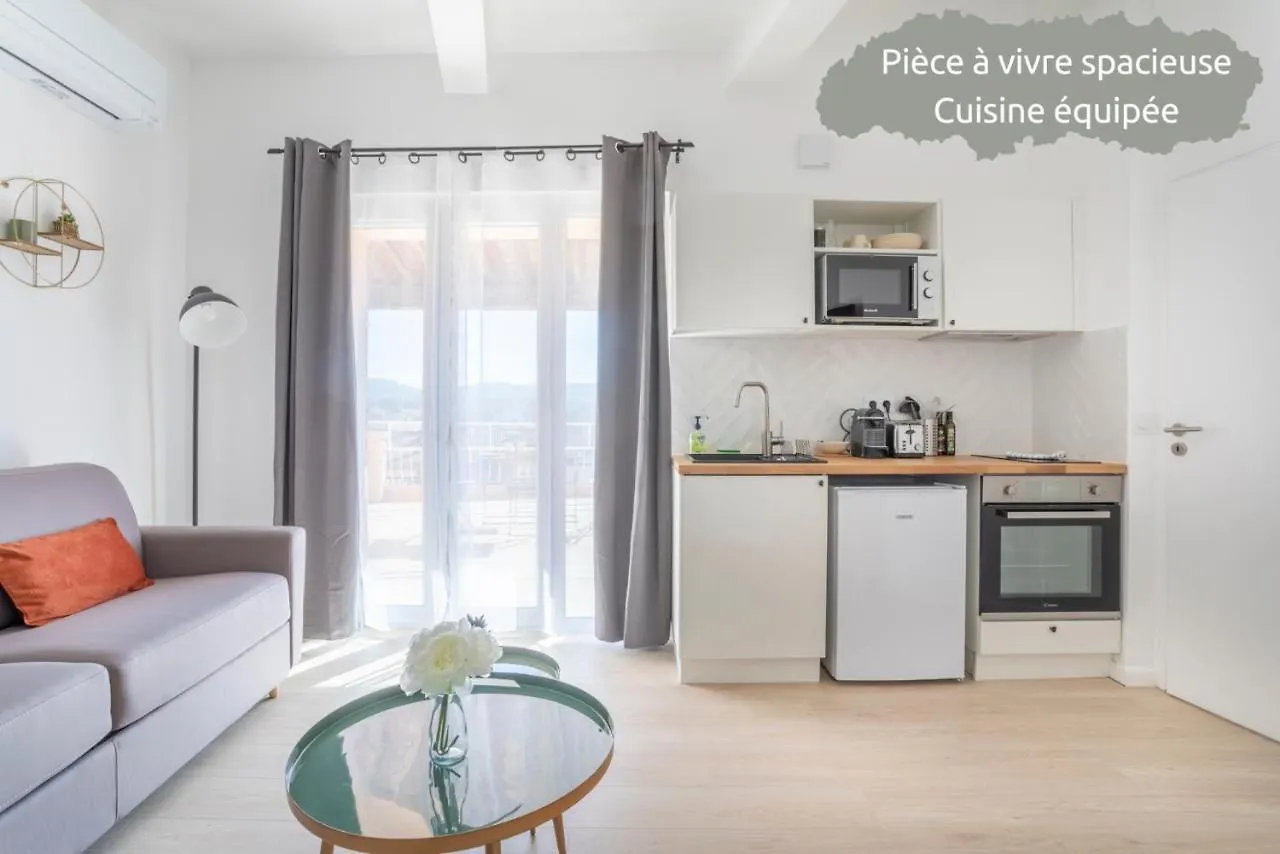 Apartment Mont Ventoux - Terrasse - Vue Degagee - Linge De Qualite - Fibre - Confort Gardanne France
